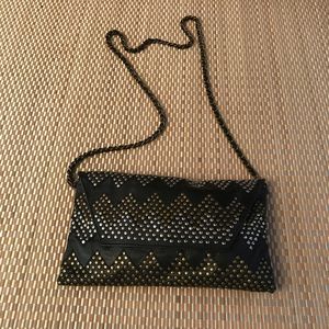 Cleobella handmade leather brass crossbody bag